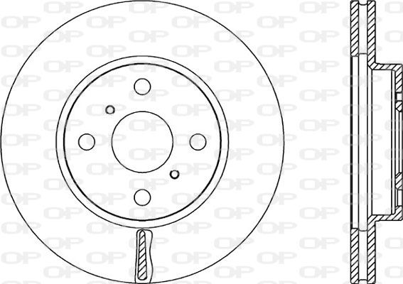 OPEN PARTS Тормозной диск BDA2315.20